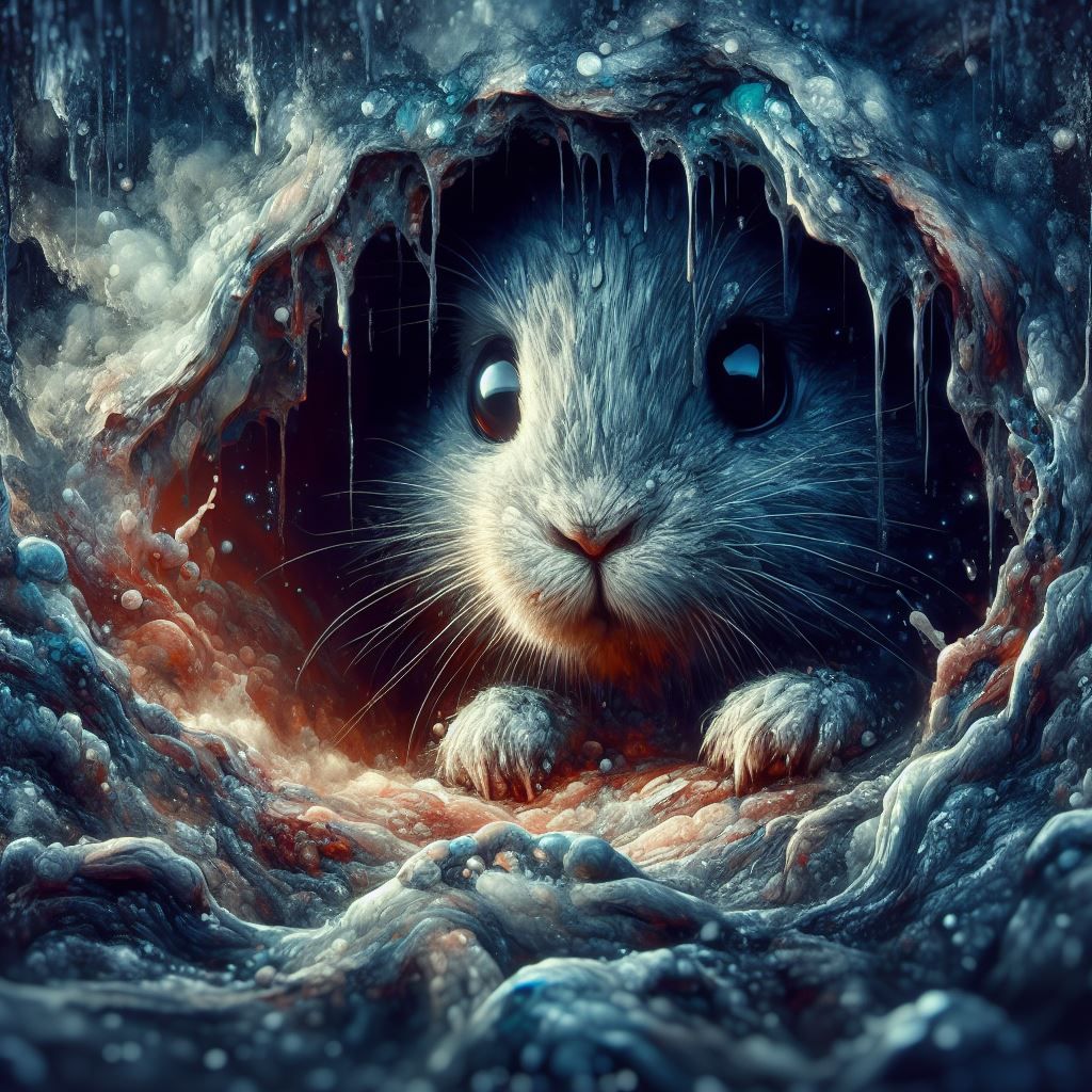 Stay hidden little bunny.