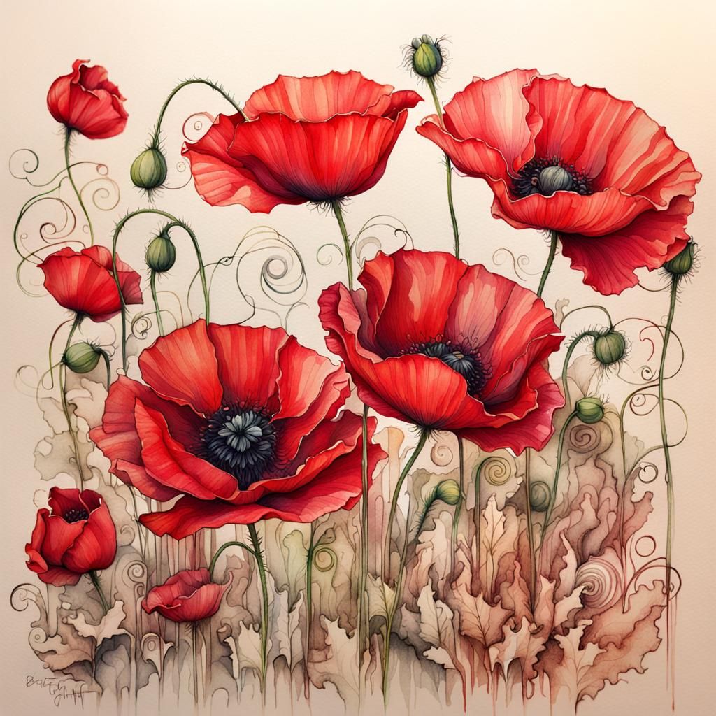 Gentils coquelicots nouveaux   by @Raphaelle