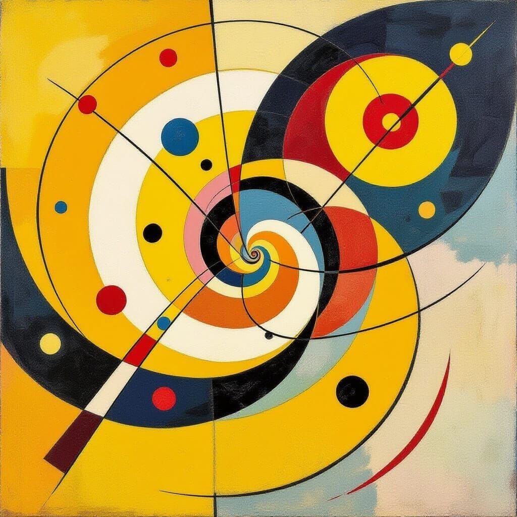 kandinsky abstract yellow