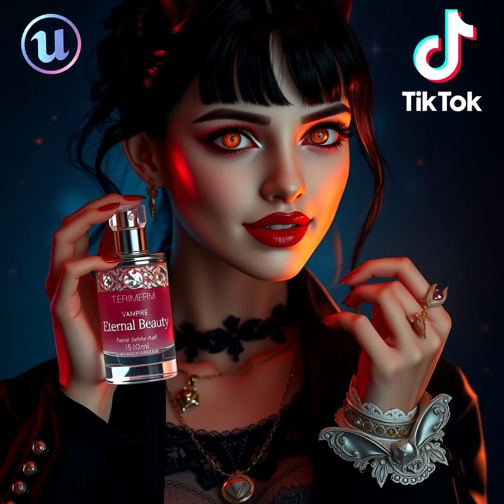 A skincare and beauty influencer modern Vampire releasing her new SkinCare Products  by @Anthi