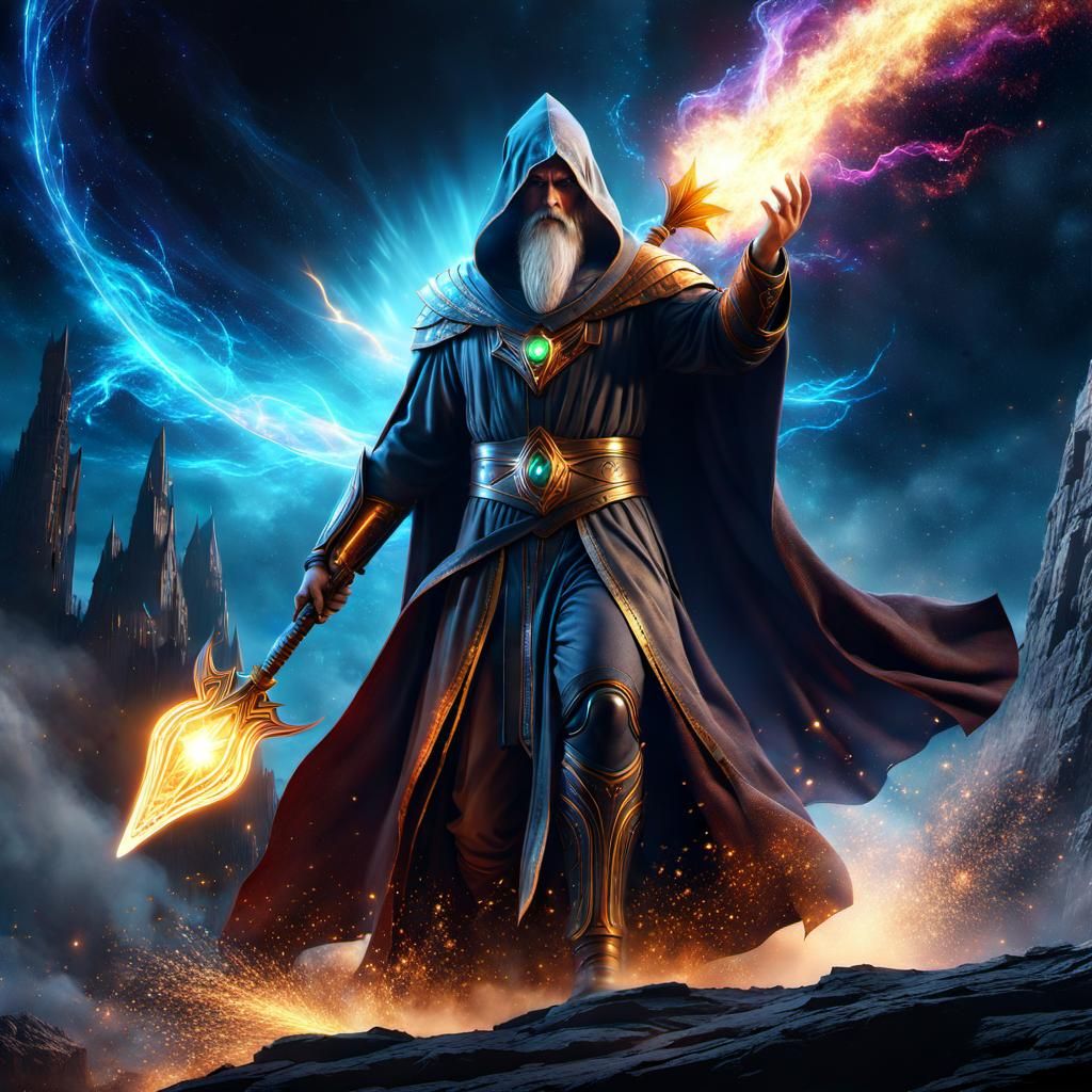 Elemental Wizard - AI Generated Artwork - NightCafe Creator