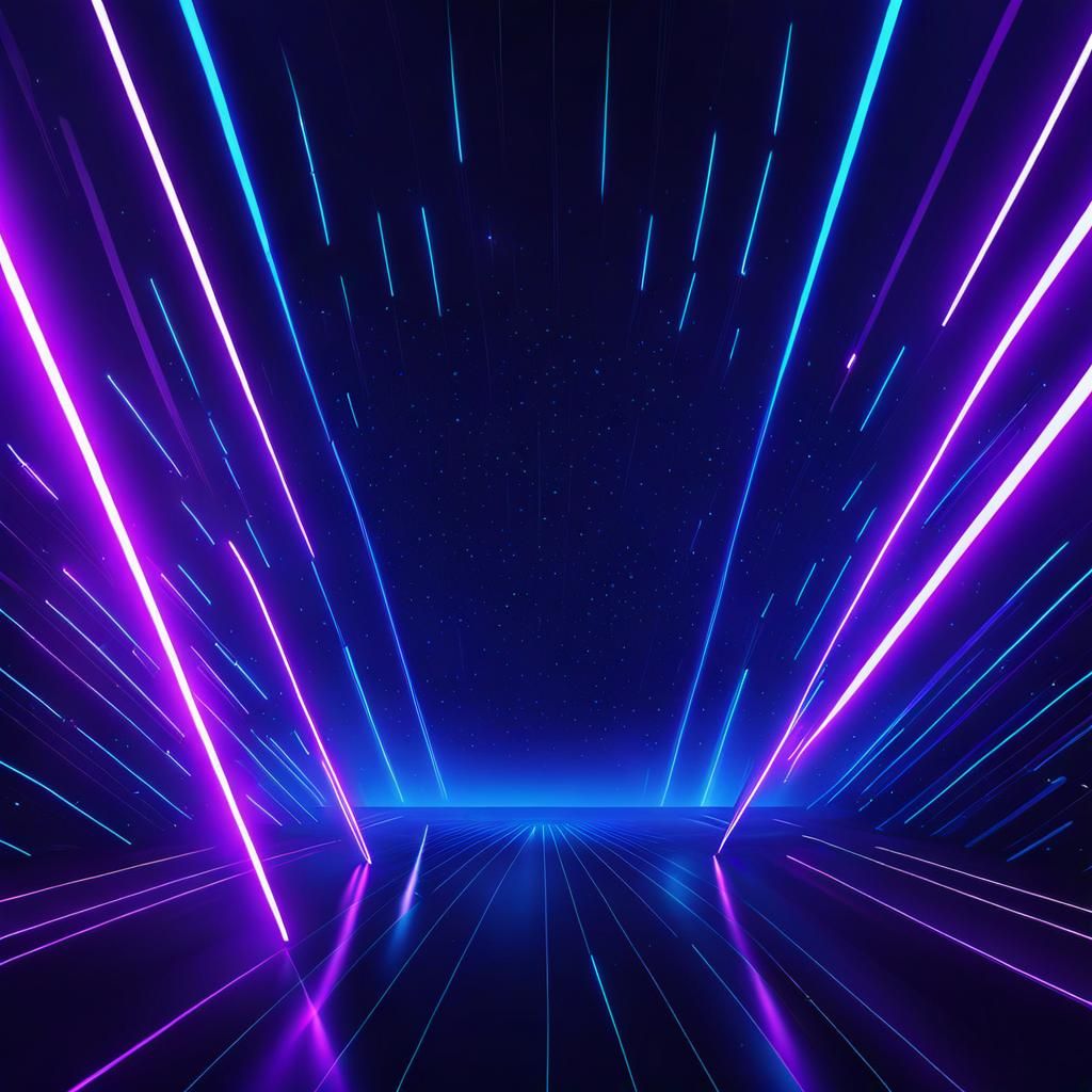 Dark Blue Purple Texture with glowing lines; futuristic neon...