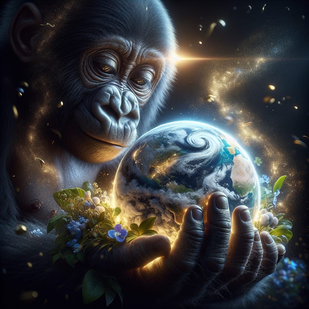 Oversized Gorillababy  by @Kesh Kameer