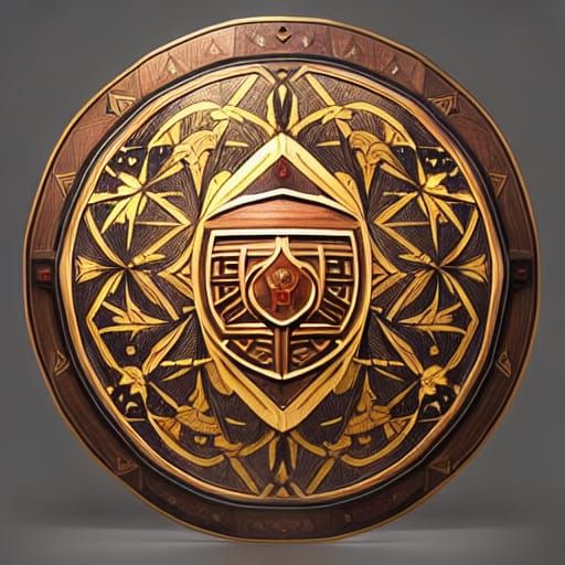 Darkwood Shield - AI Generated Artwork - NightCafe Creator