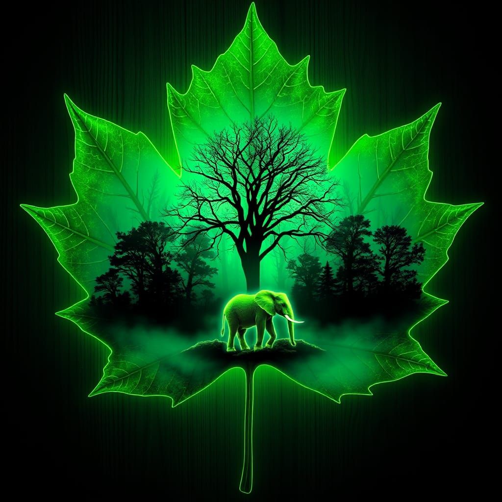 Fluorescent Green Maple  by @Solemn