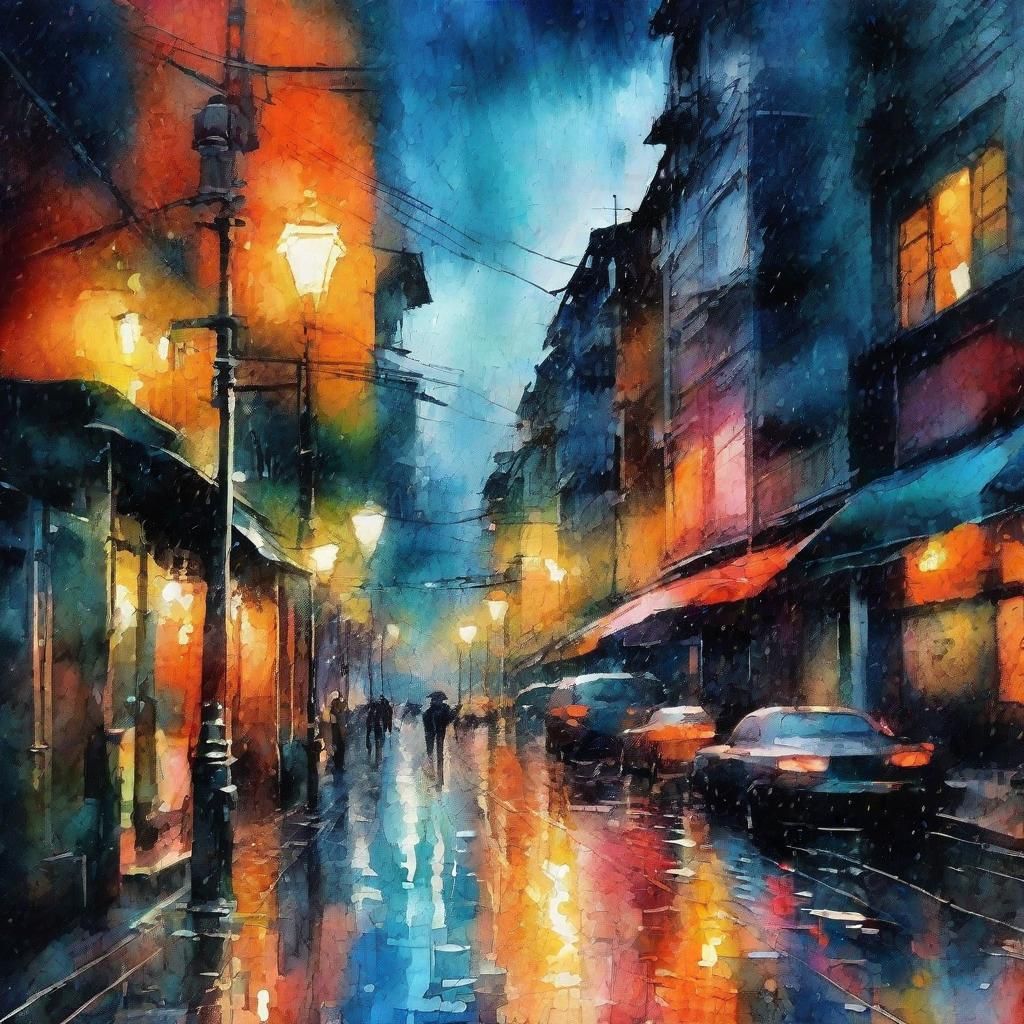 post impressionist watercolor