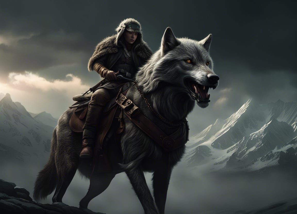 Wolf Rider AI Generated Artwork NightCafe Creator   C8exLJa1b2W4lwi4AqPf  1  Fxuwi 