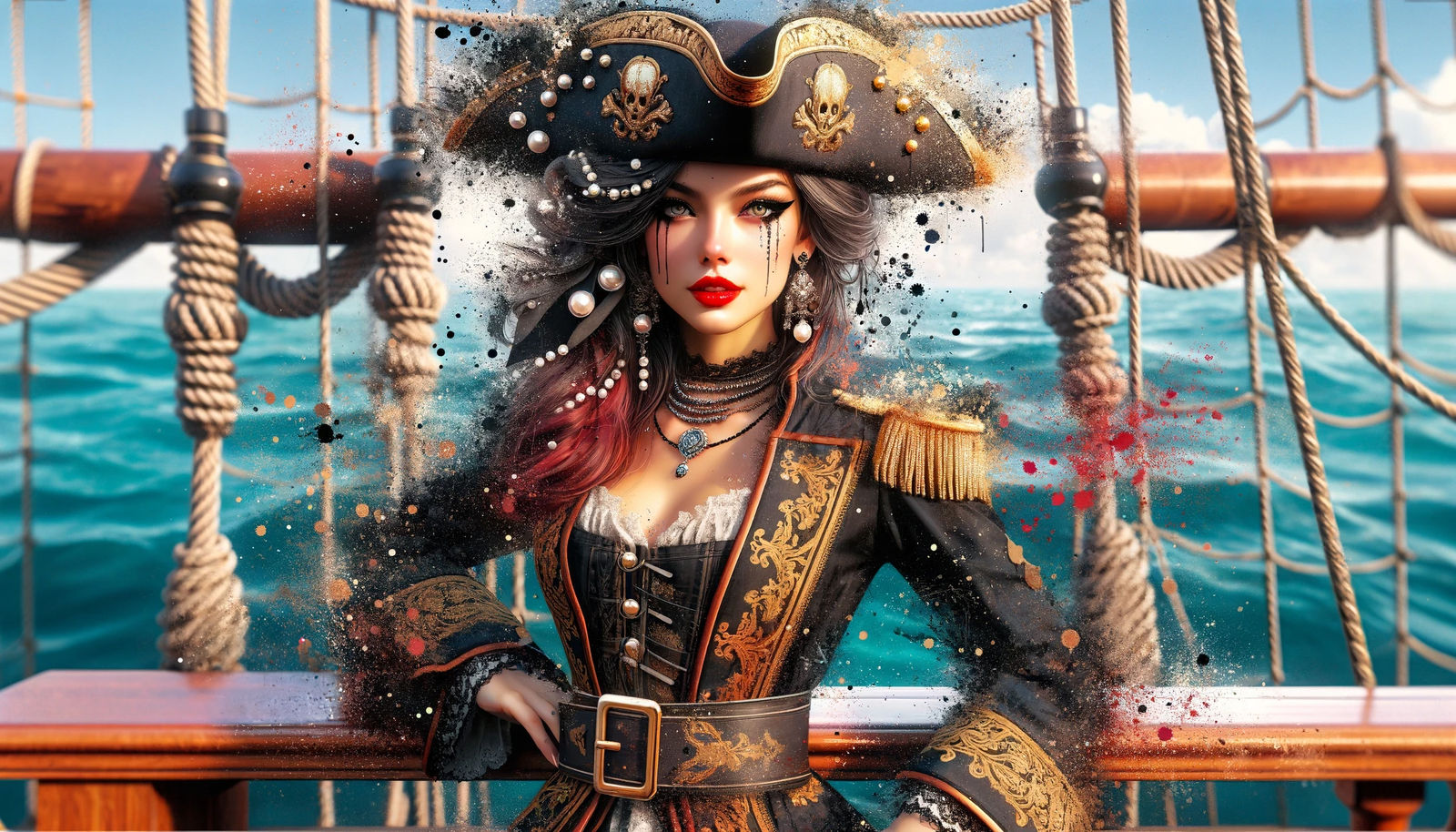 Splattered Seas: The Elegance of a Rogue Tide