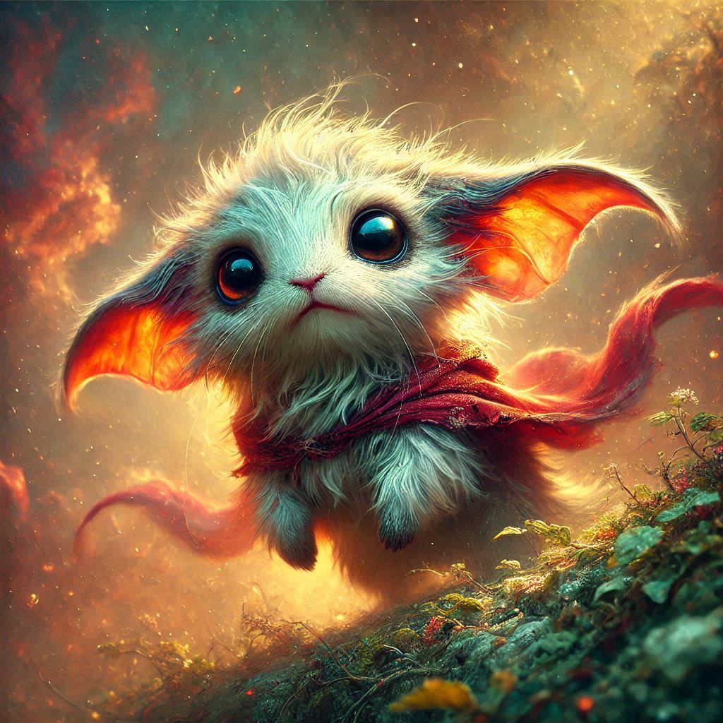adorable fairy-tale fantasy creature portrait..