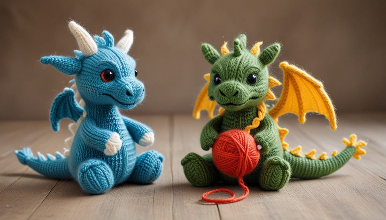 Yeah ! I just finished to knit a buddy !  by @Gothic Vampire Poetry