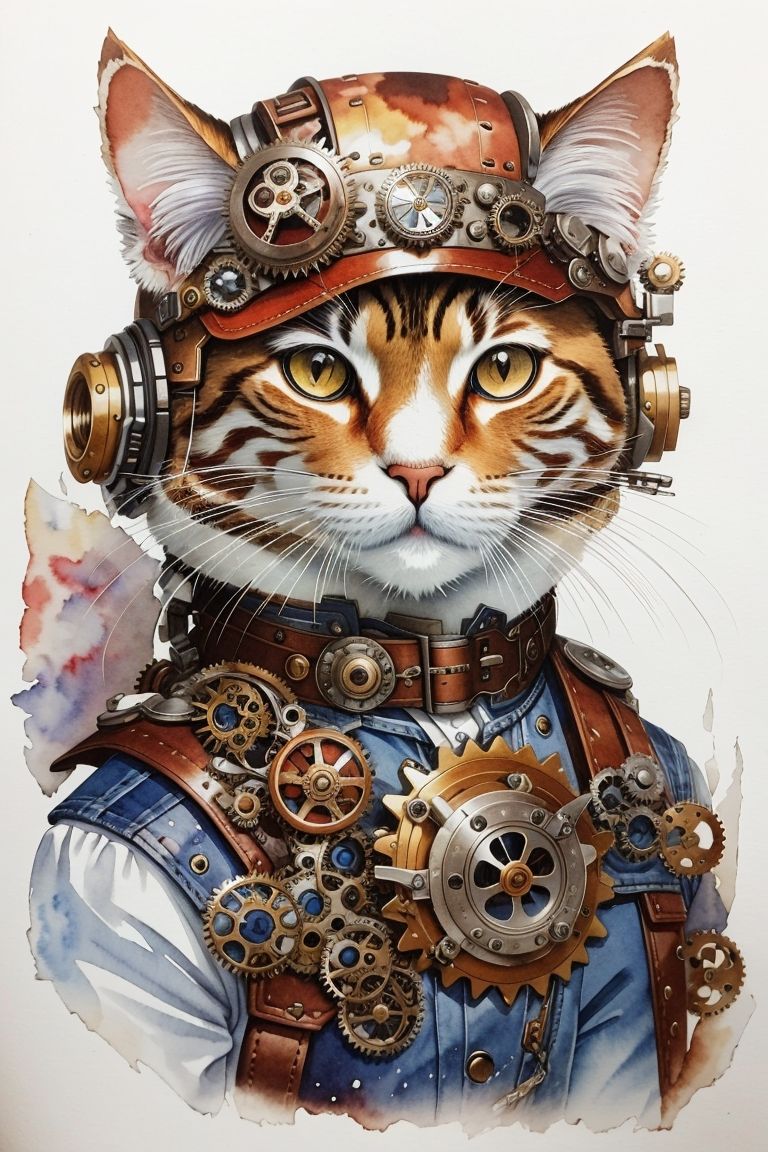 Steam punk cats