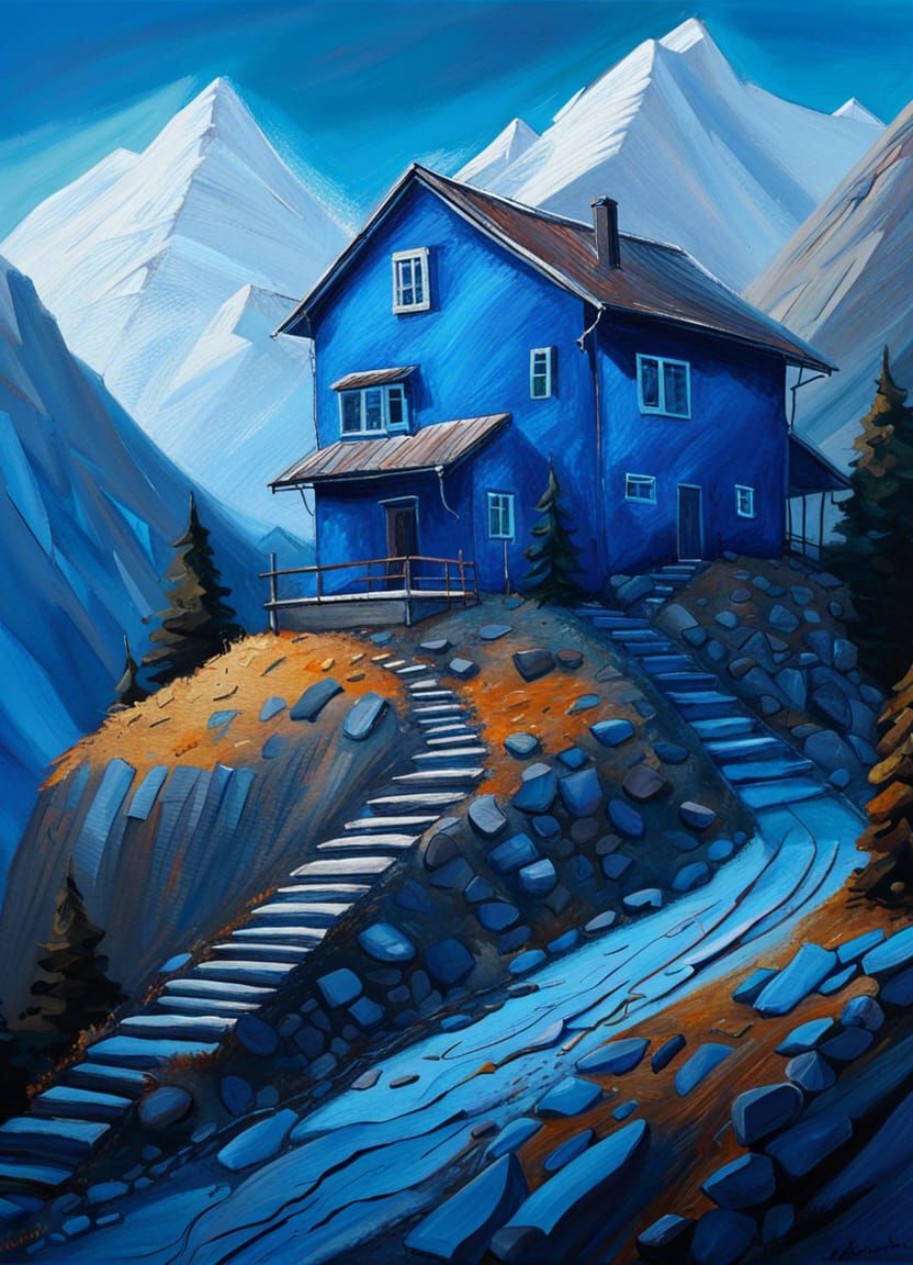 The blue house   by @StephanieB