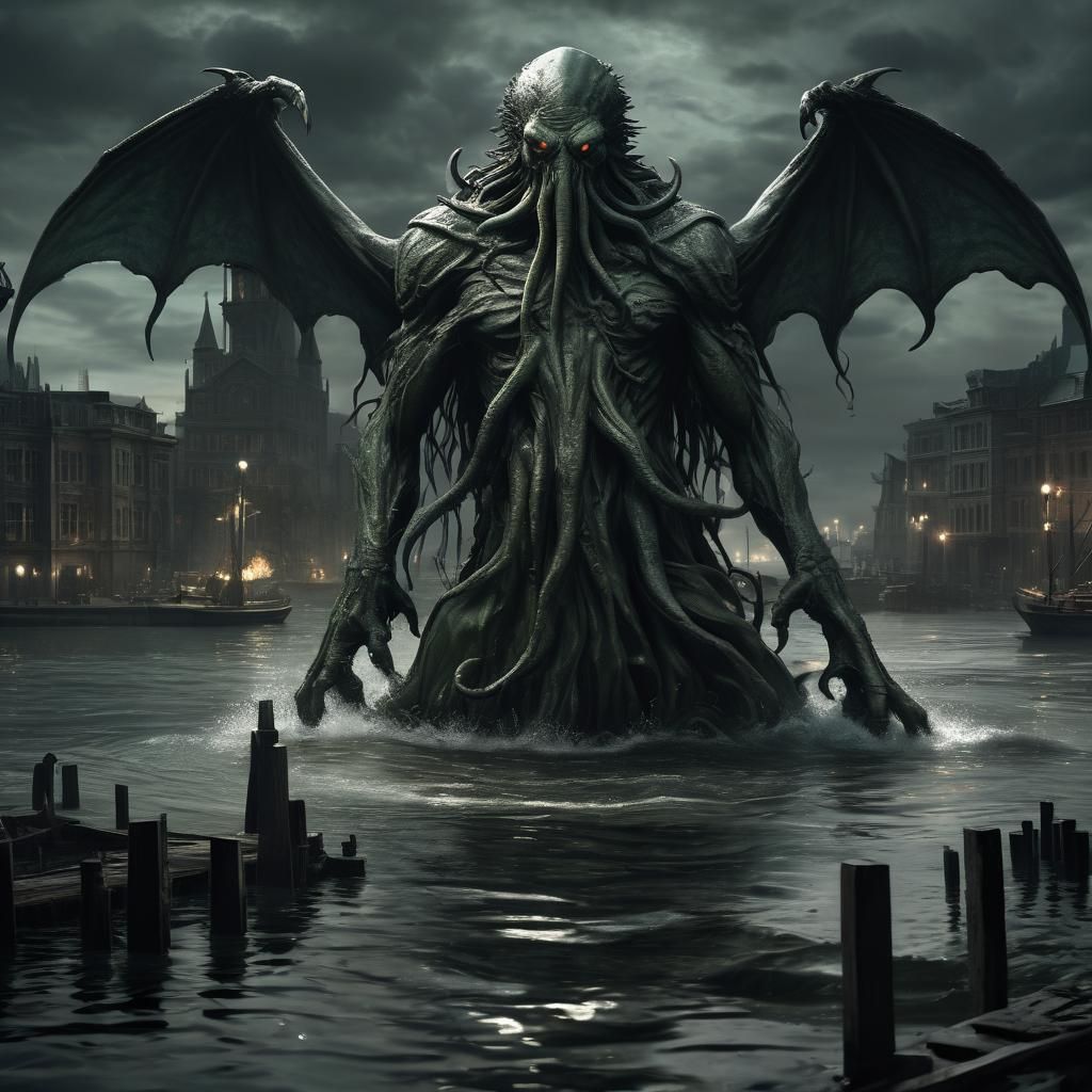 Cthulhu arrives  by @undefined