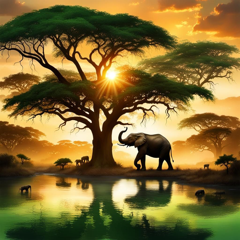 Elephants Daily Challenge #507   by @Charz