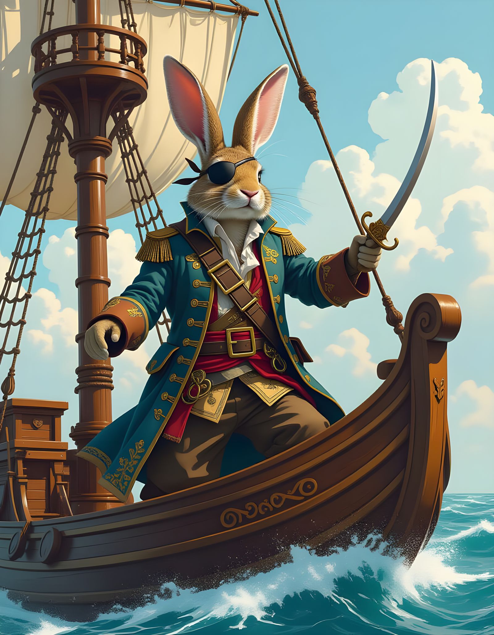 Pirate Rabbit  by @Alvaro Palomino