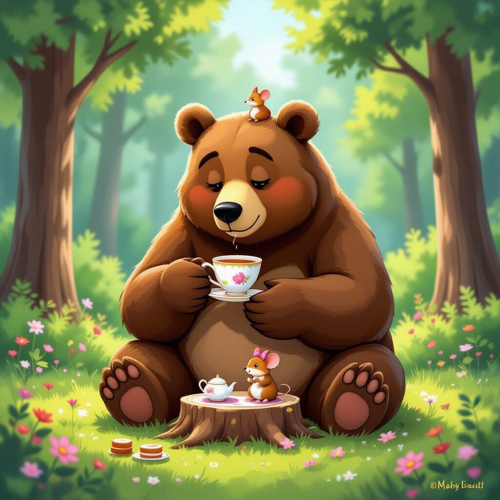 Midspring with Mister Bear