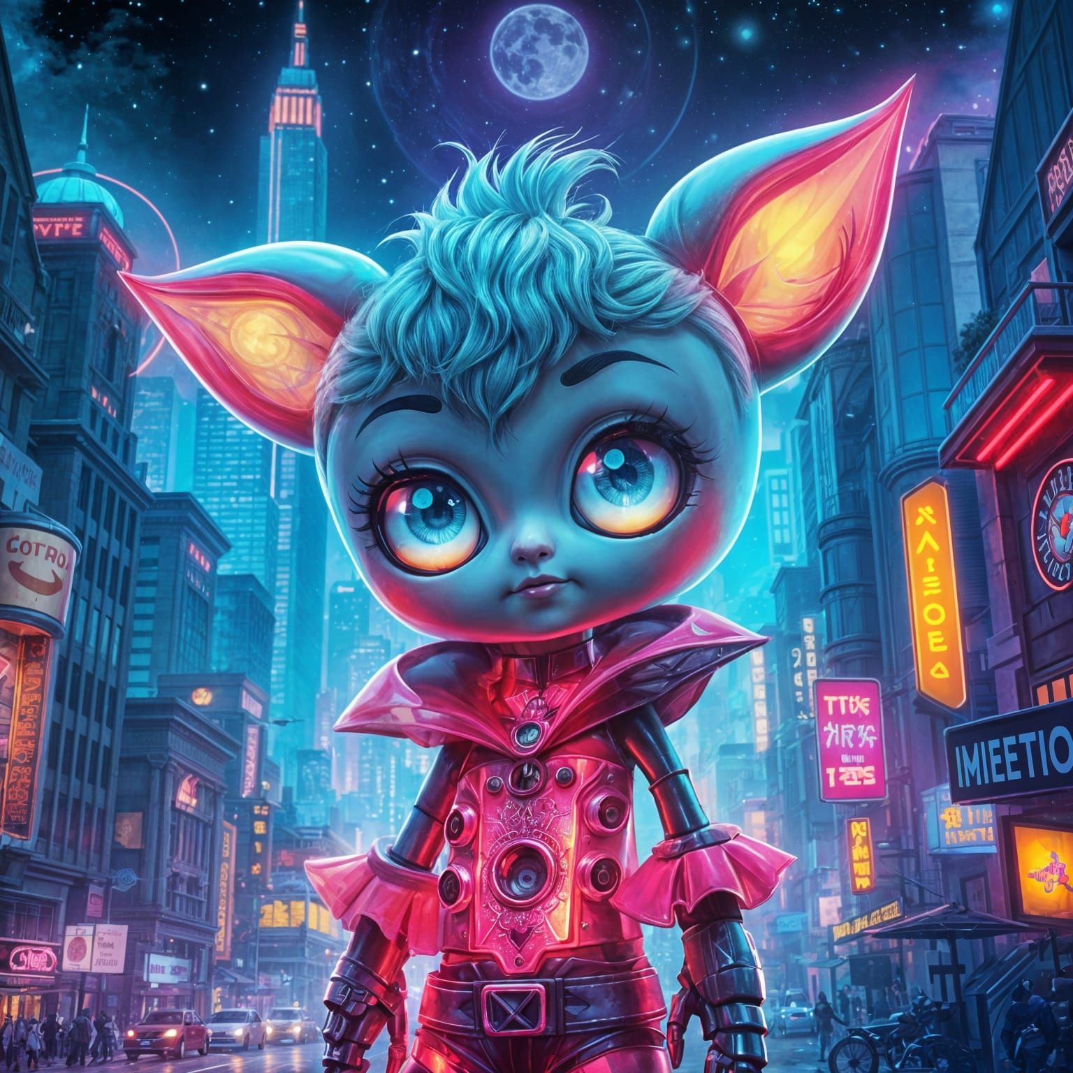 Celestial Doll with Cosmic Portrait