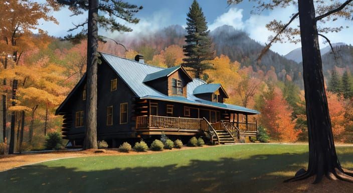 resort cabin in mountains