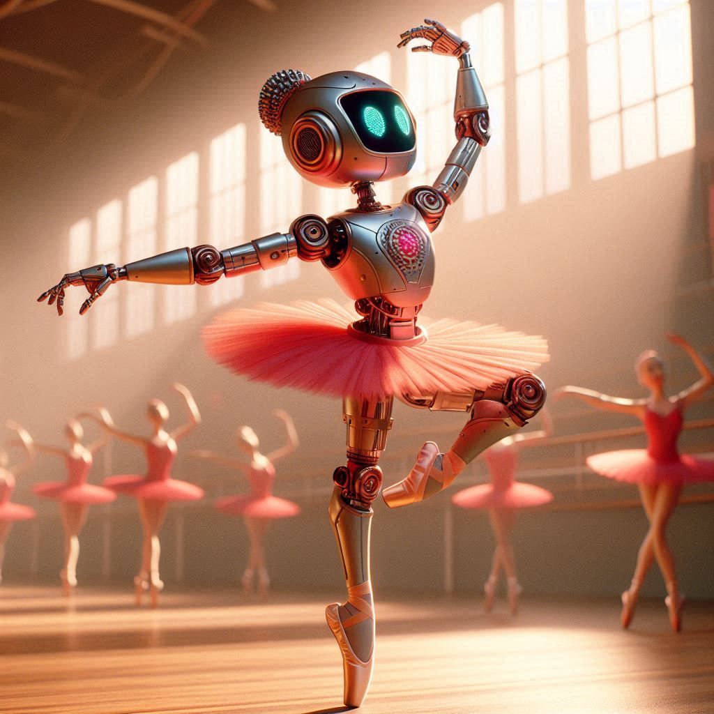 the ballerina robot learning ballet