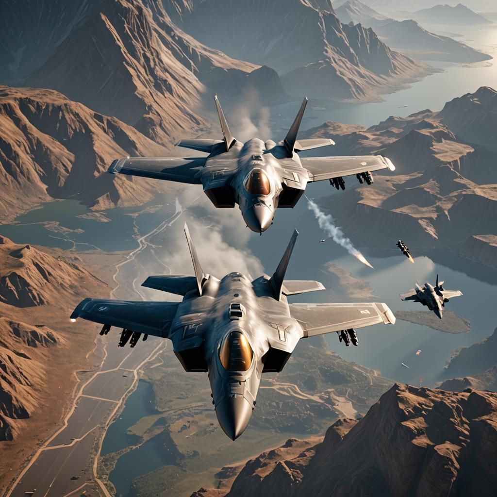 f35 and f22 combinded