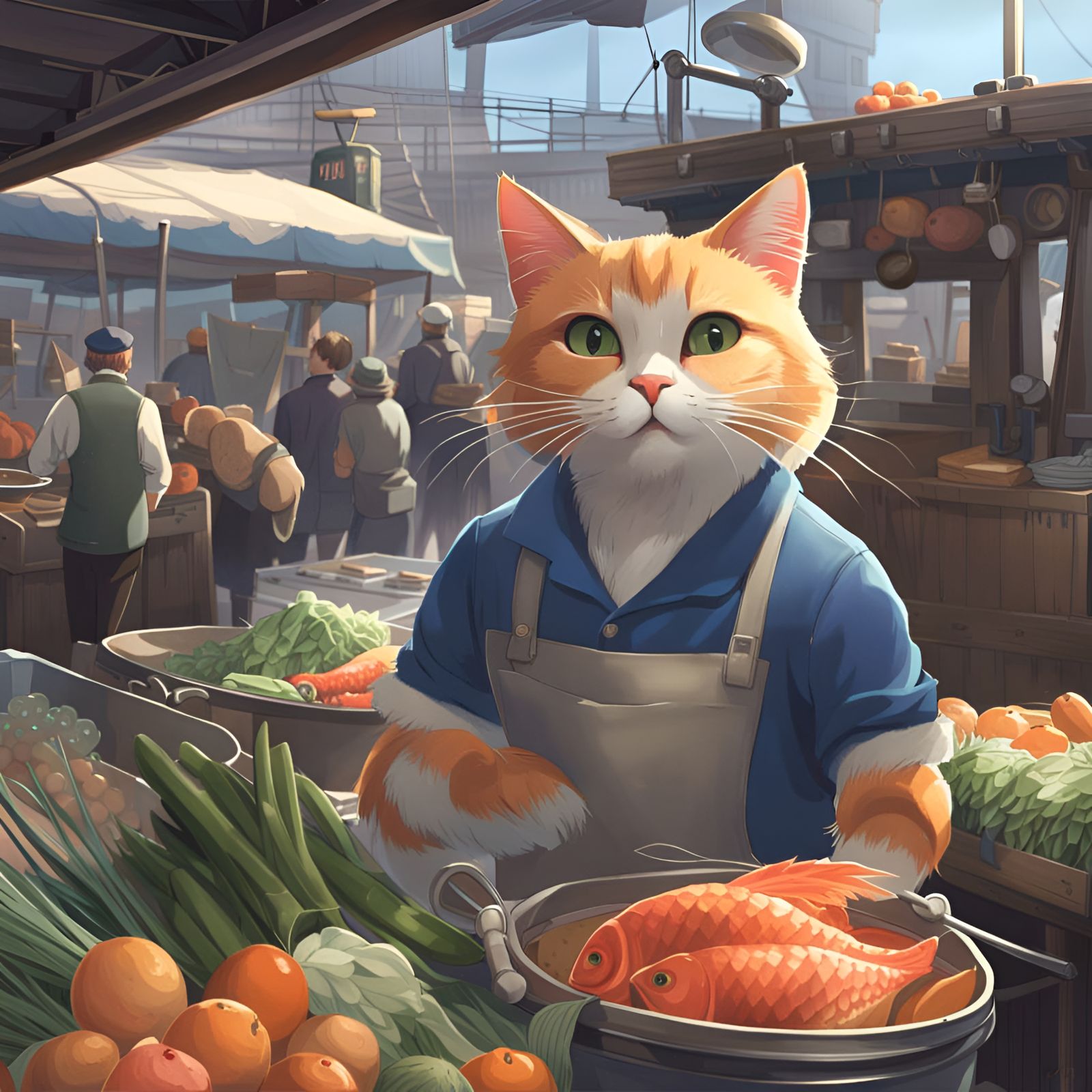 Street market seller   by @Lourse 