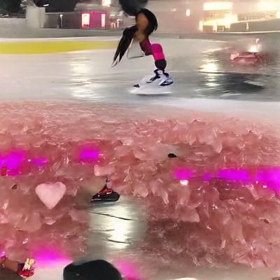 Nicki minaj ice skating