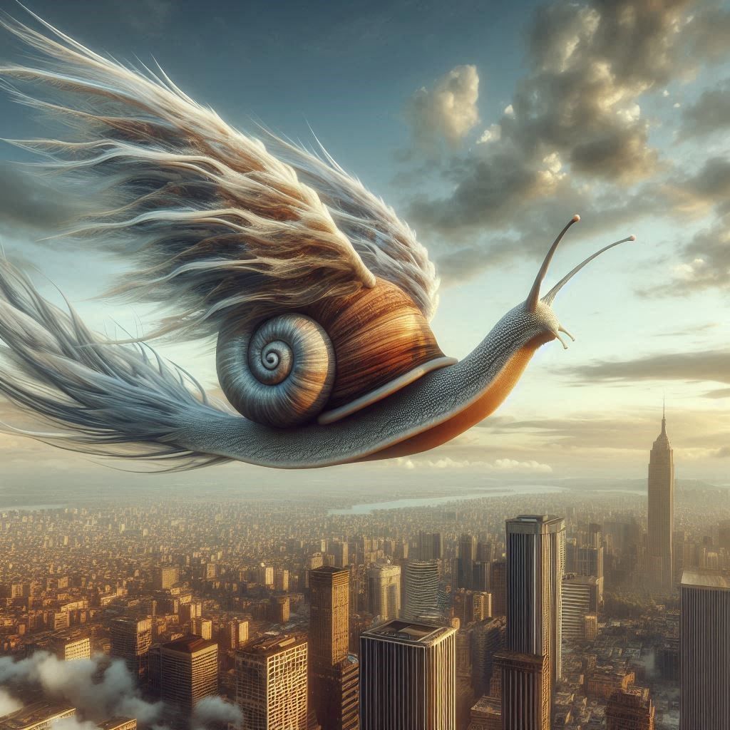 Winged snail