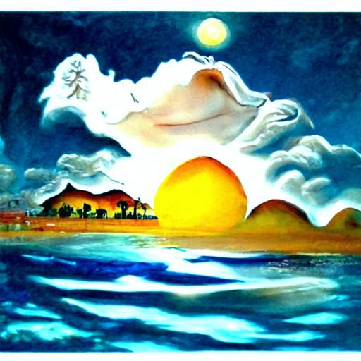 moon light on a landscape heavenly sunshine beams divine bri...