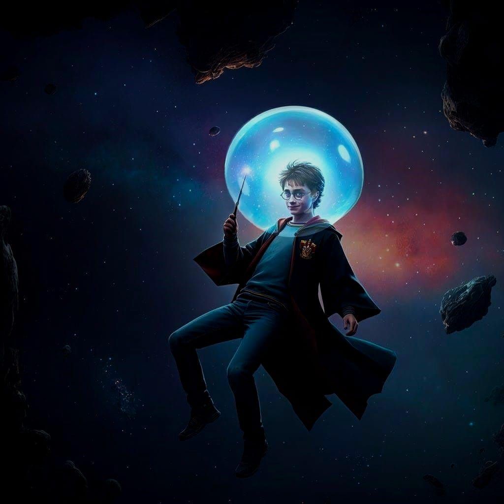 Harry Potter apparates to space