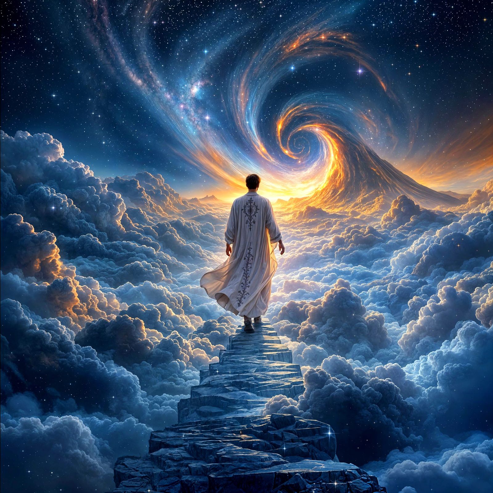 Steps into the infinite  by @Haztac