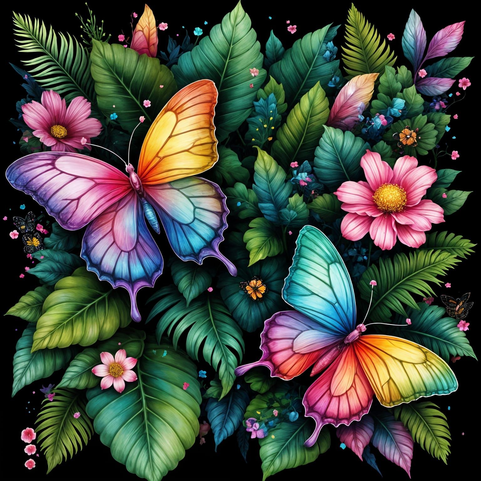 Iridescent Butterflies