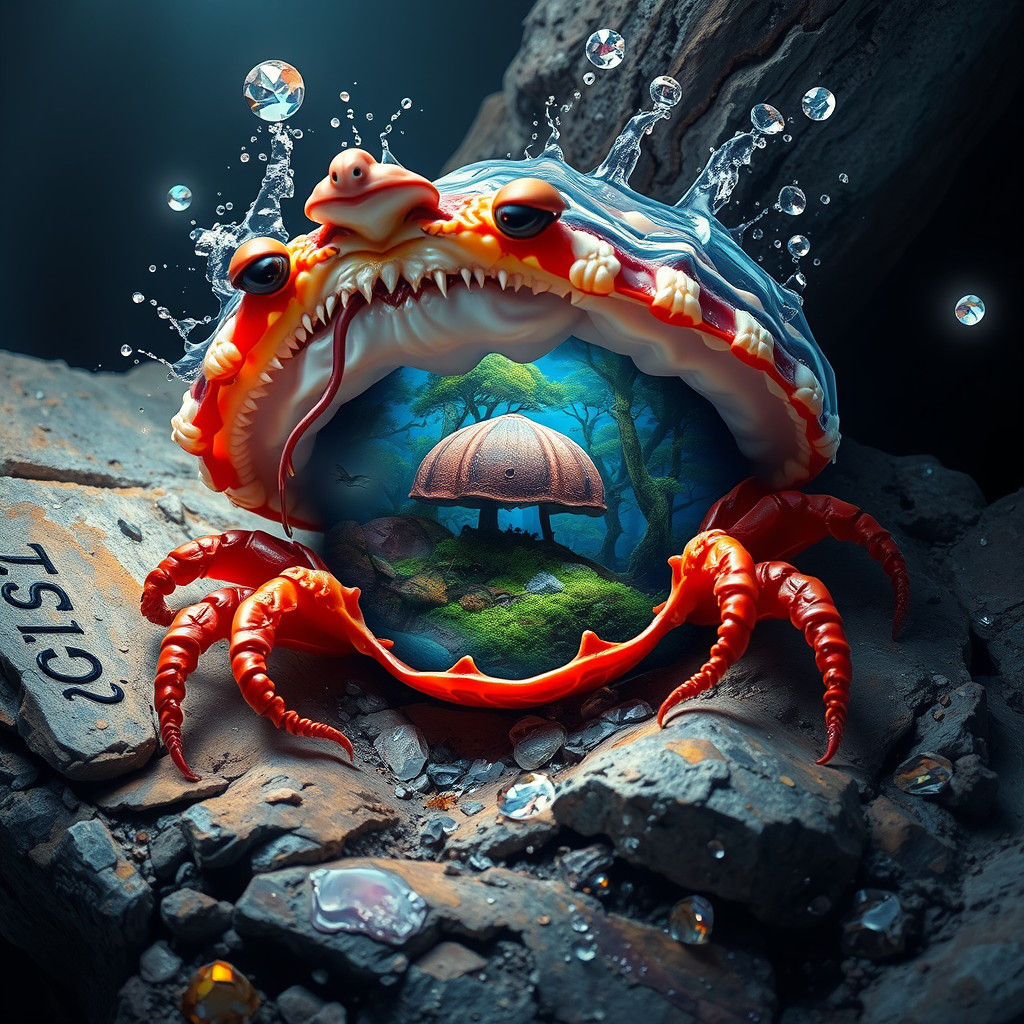 Diamond Shell: A Hyperrealistic Pearl Forest