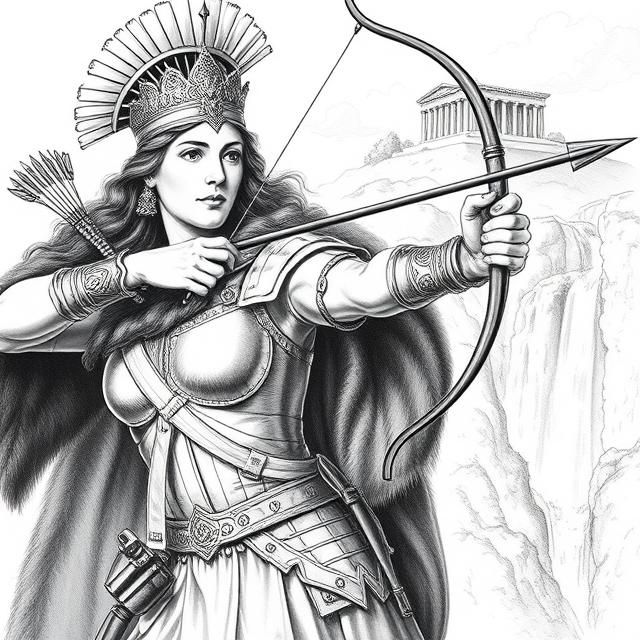 ANCIENT AMAZONIAN WARRIOR QUEEN WONDER  WOMAN IN FULL ARMOUR...