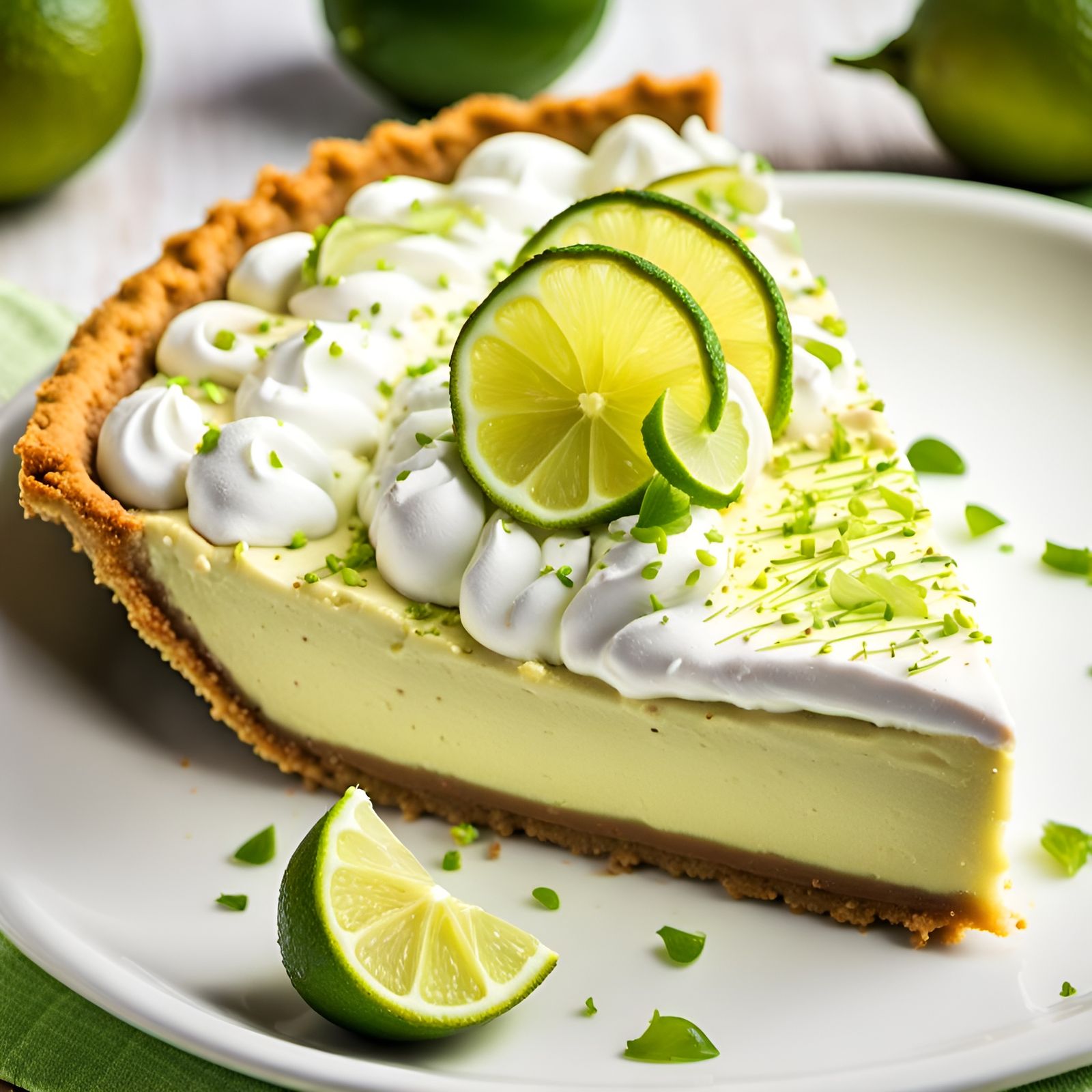 a scrumptious TANGY KEY LIME pie  by @NewAgerJul