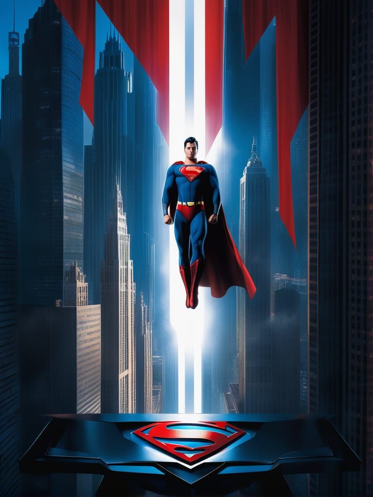 Superman Movie Poster || Metropolis Shadows