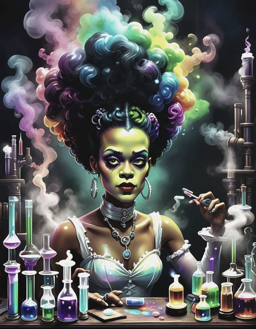 Candy Art Black Scientist in a Dungeon Lab