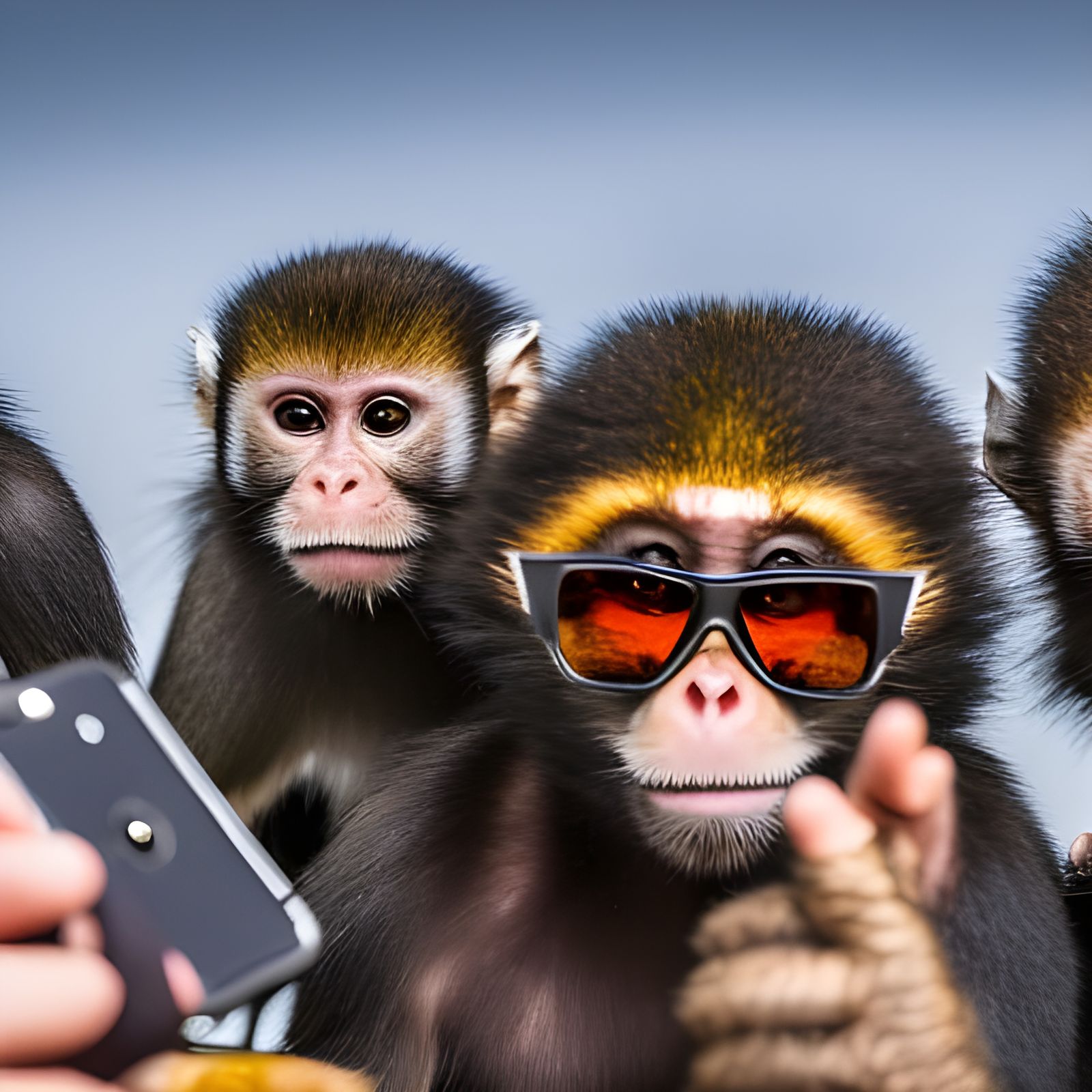 monkey selfie  by @Nemo