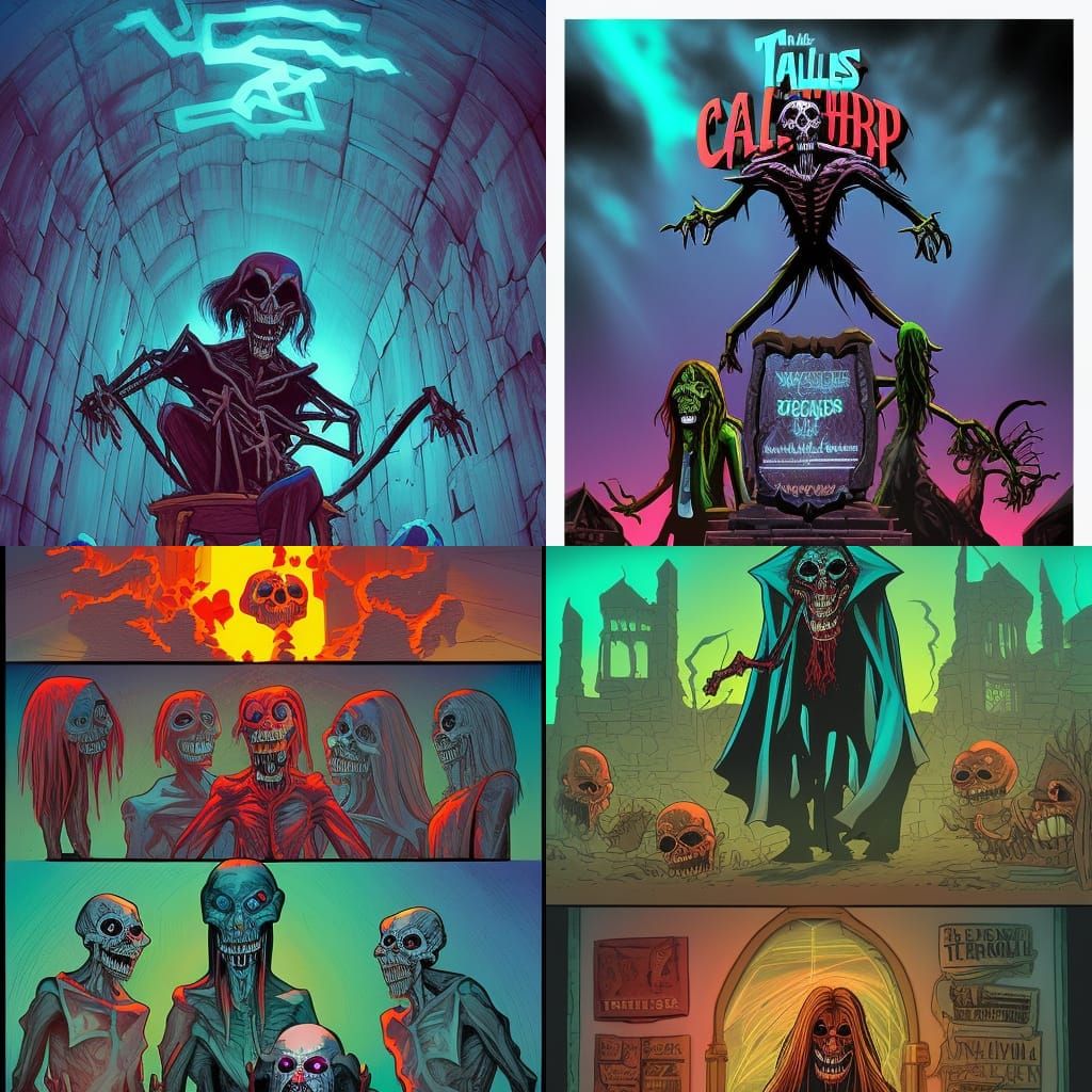 TALES FROM THE CRYPT AI Generated Artwork NightCafe Creator
