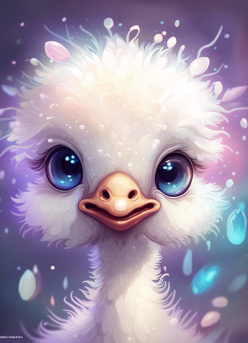 Baby ostrich 😍 - AI Generated Artwork - NightCafe Creator