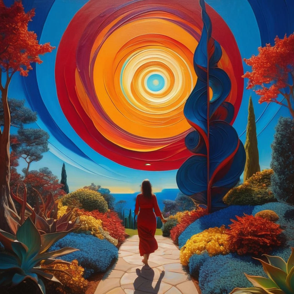 mythic inner garden, where consciousness forms are gestating.   by @ProbabilisticStages