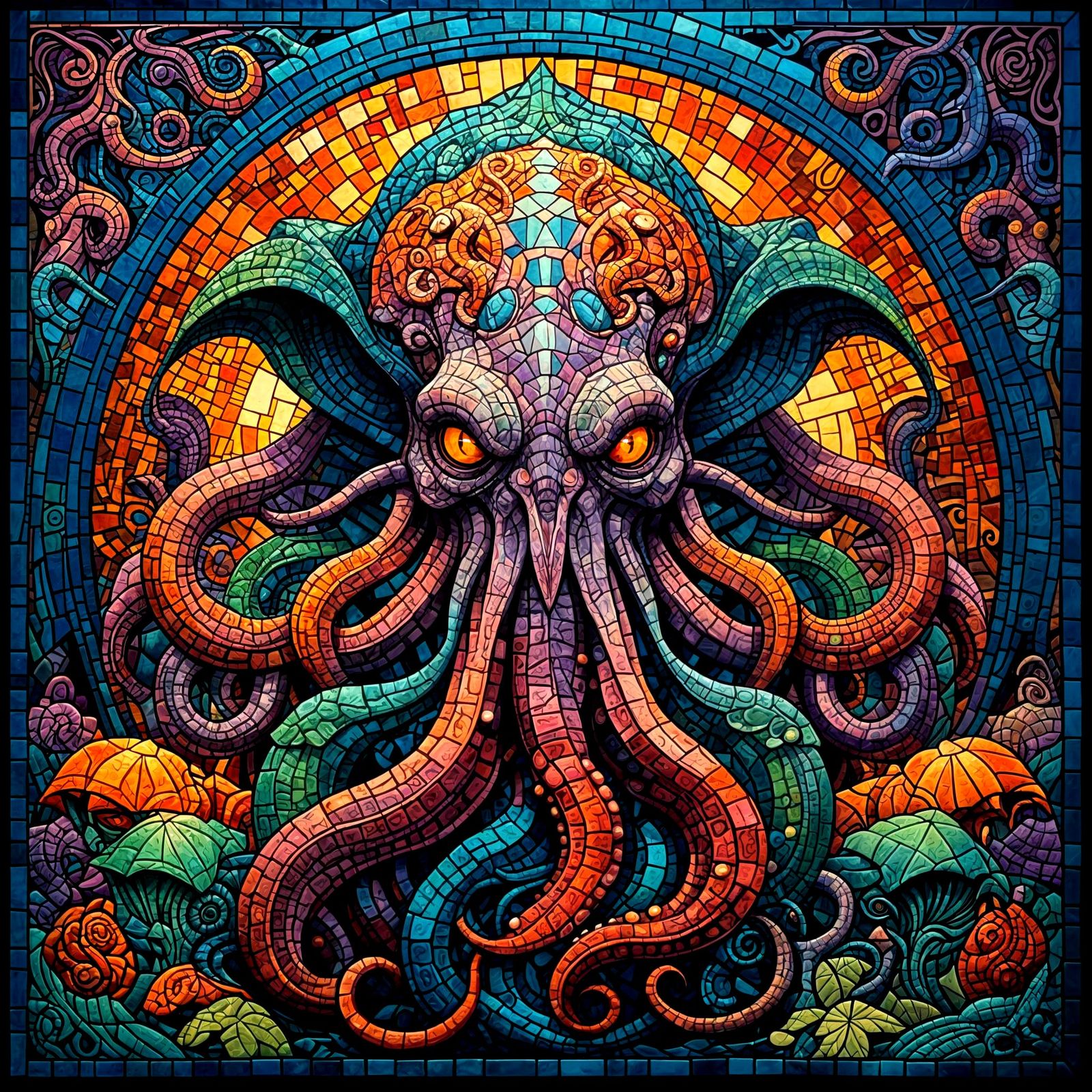 Cthulhu Mosaic  by @HotRod