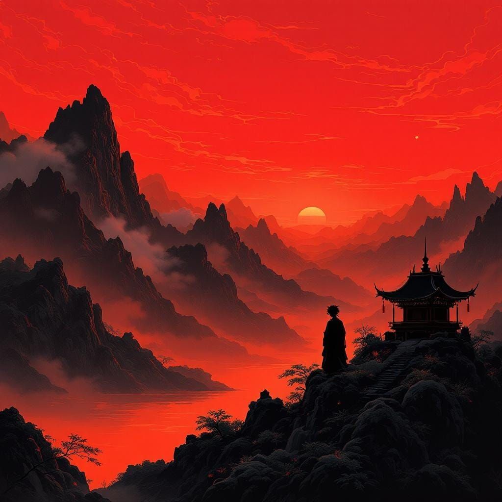 Fire red landscape  by @Sig