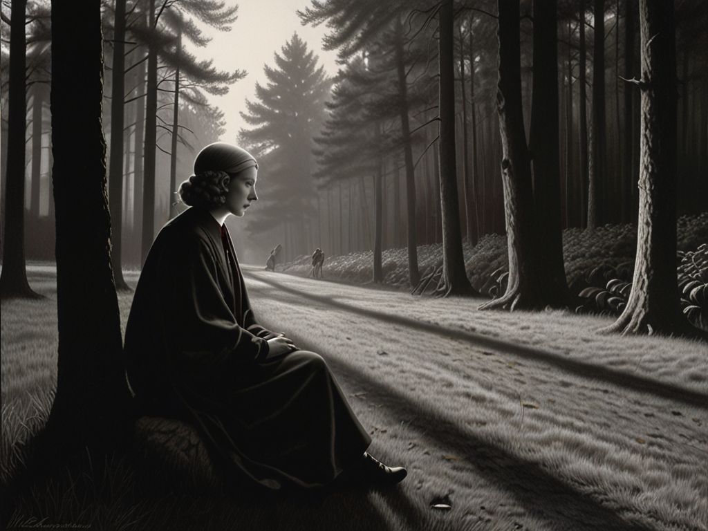 Folks say she’s out there nearly every day. Waiting for her man to come back from the war.