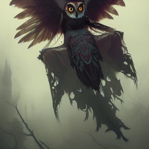 Spooky owl queen