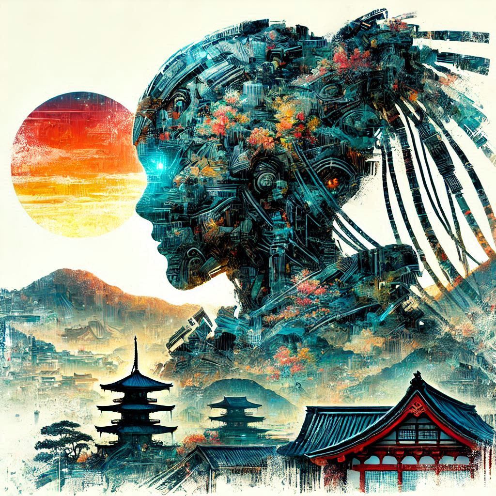 double exposure beautiful fantasy portrait landscape..
