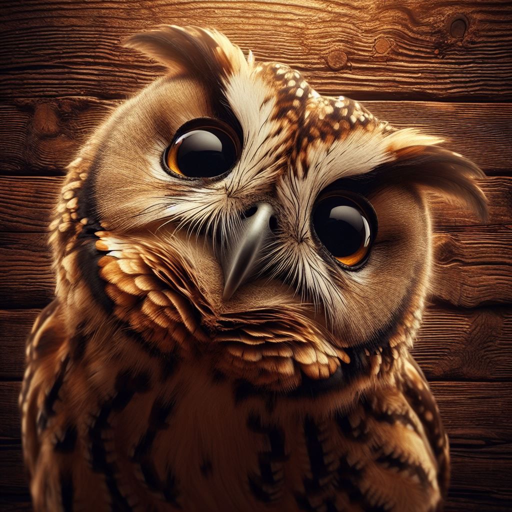 Curious Owl  by @Tina