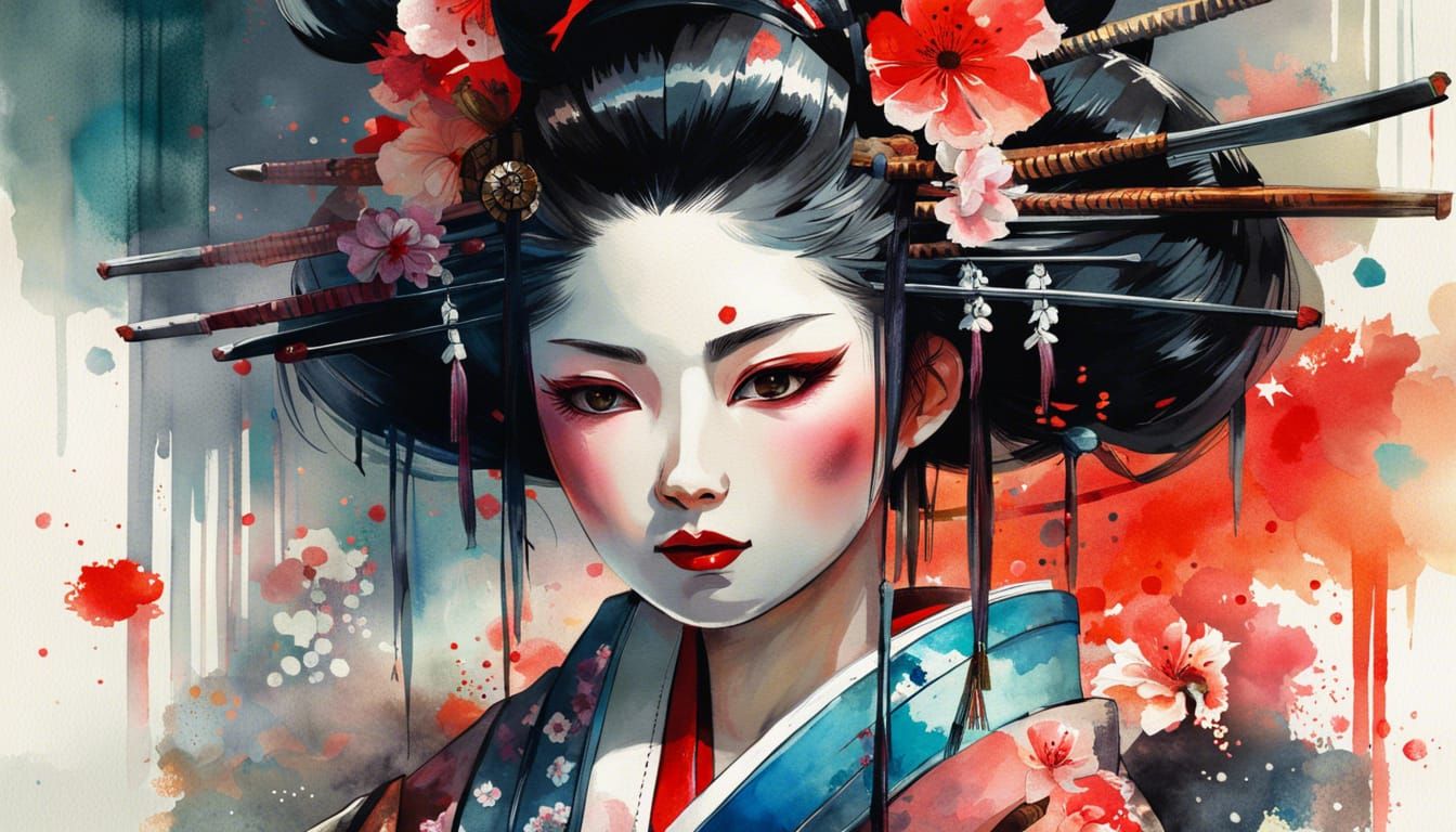 Geisha Gaze  by @Kandizz
