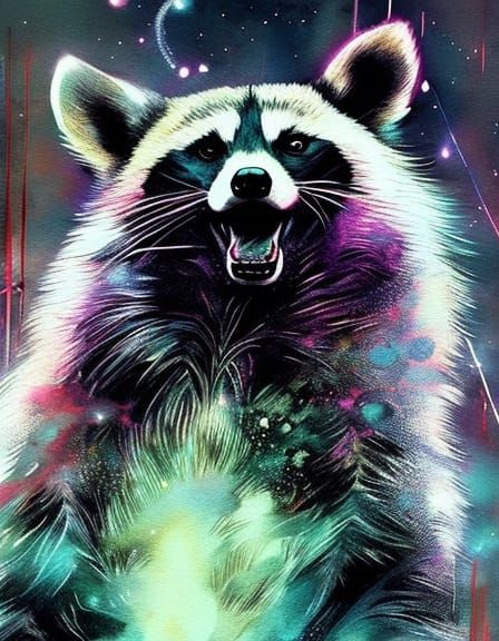 Plump Raccoon - AI Generated Artwork - NightCafe Creator