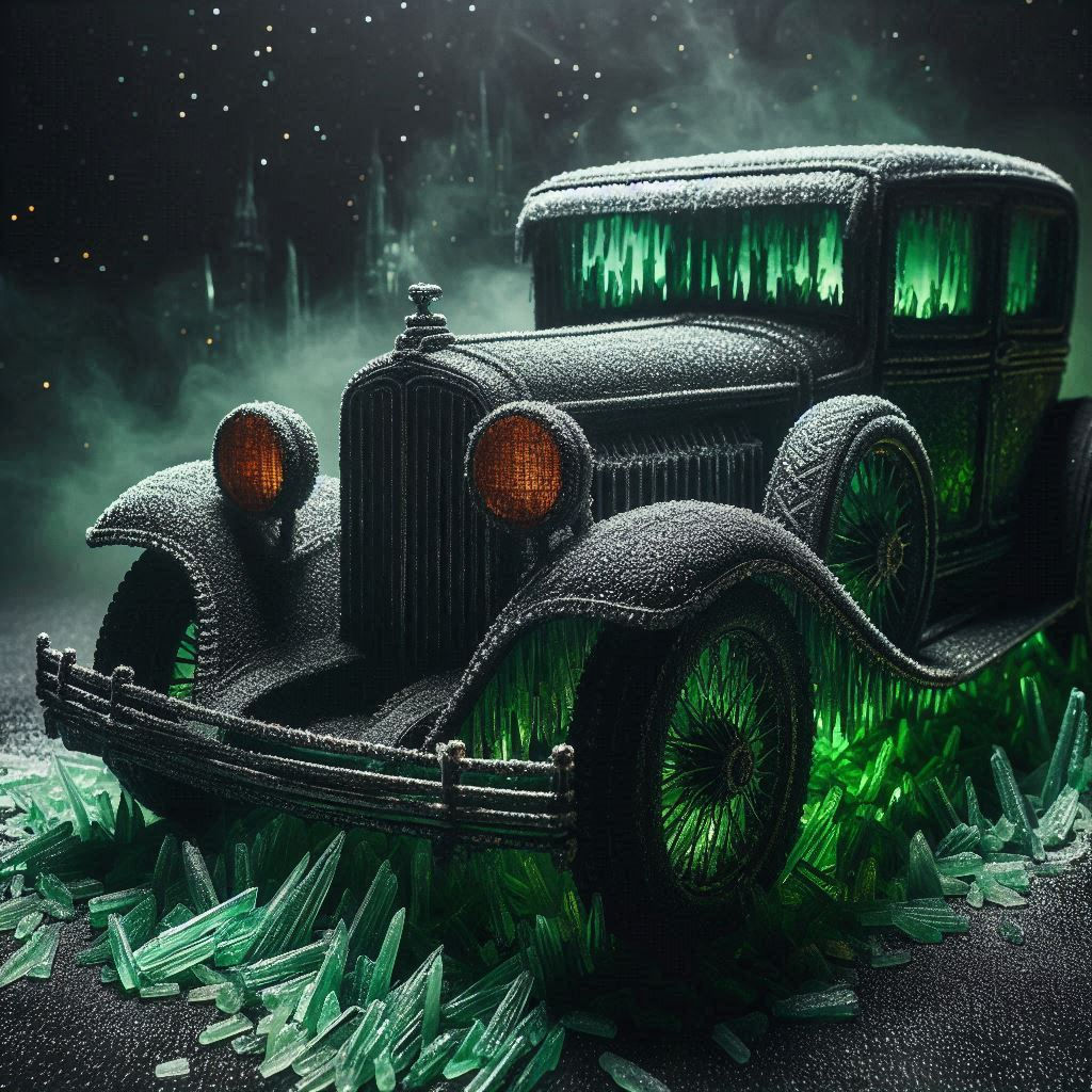 The Eerie Glow of an old Car.