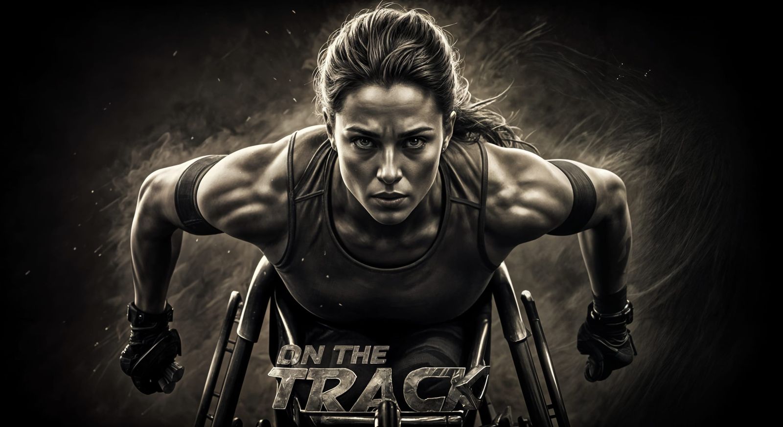 Athletes without barriers, On the Track  by @MasAllaHechosIlusion